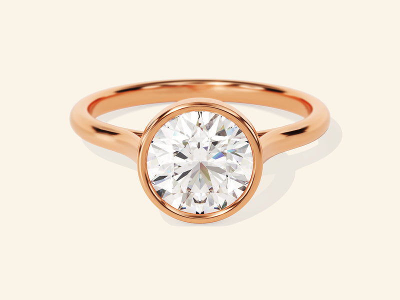 Bezel Round Engagement Ring