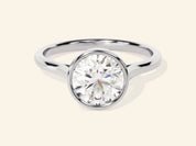 Bezel Round Engagement Ring