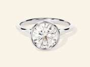 Bezel Round Engagement Ring