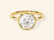 Bezel Round Engagement Ring