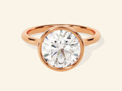 Bezel Round Engagement Ring