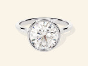 Bezel Round Engagement Ring