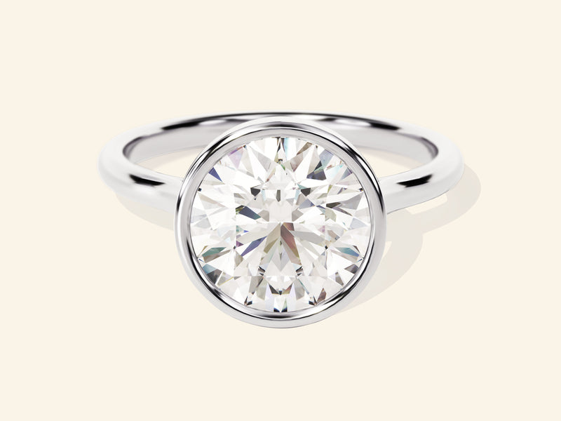 Bezel Round Engagement Ring