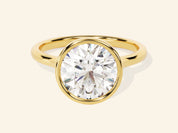 Bezel Round Engagement Ring