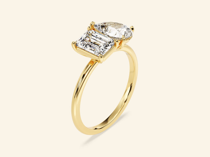 Toi et Moi Engagement Ring