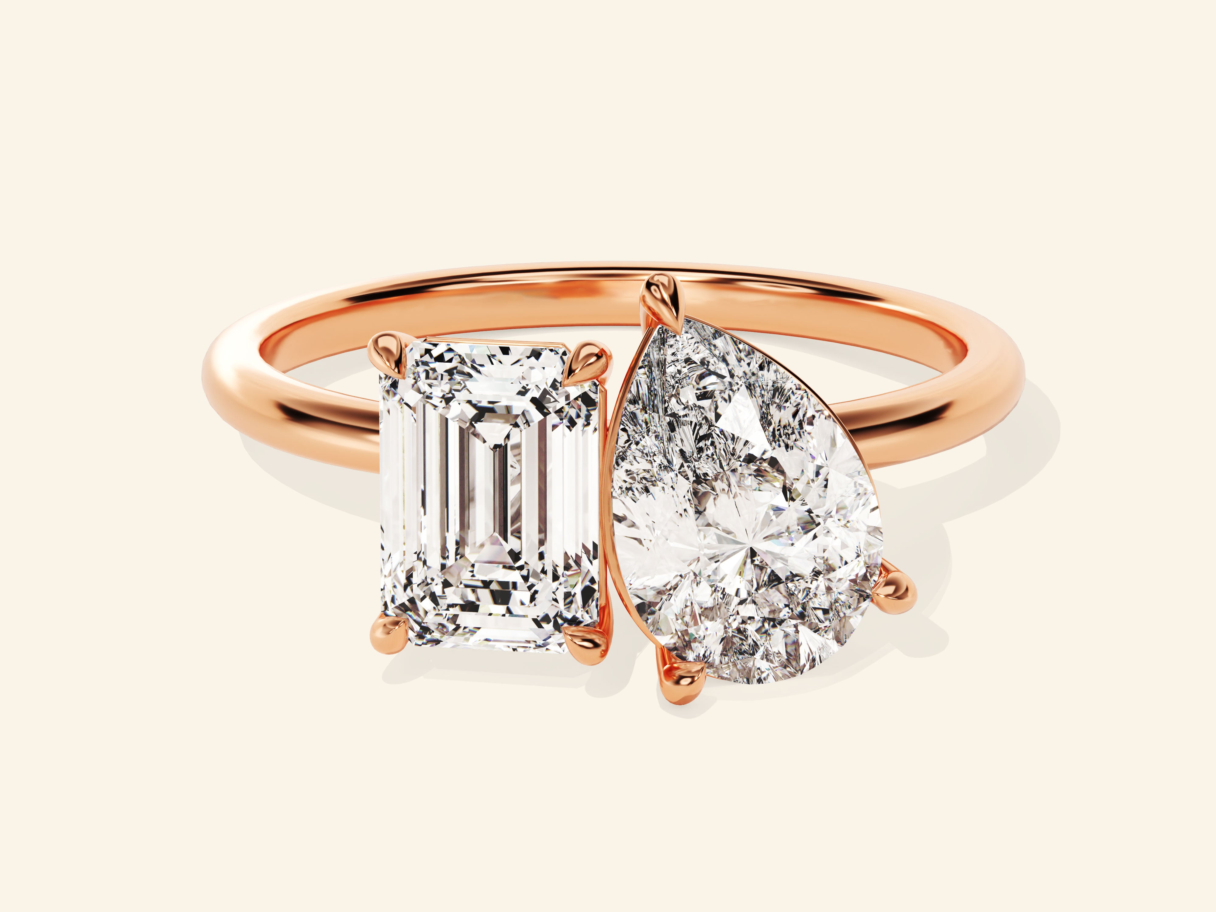 Toi et Moi Engagement Ring
