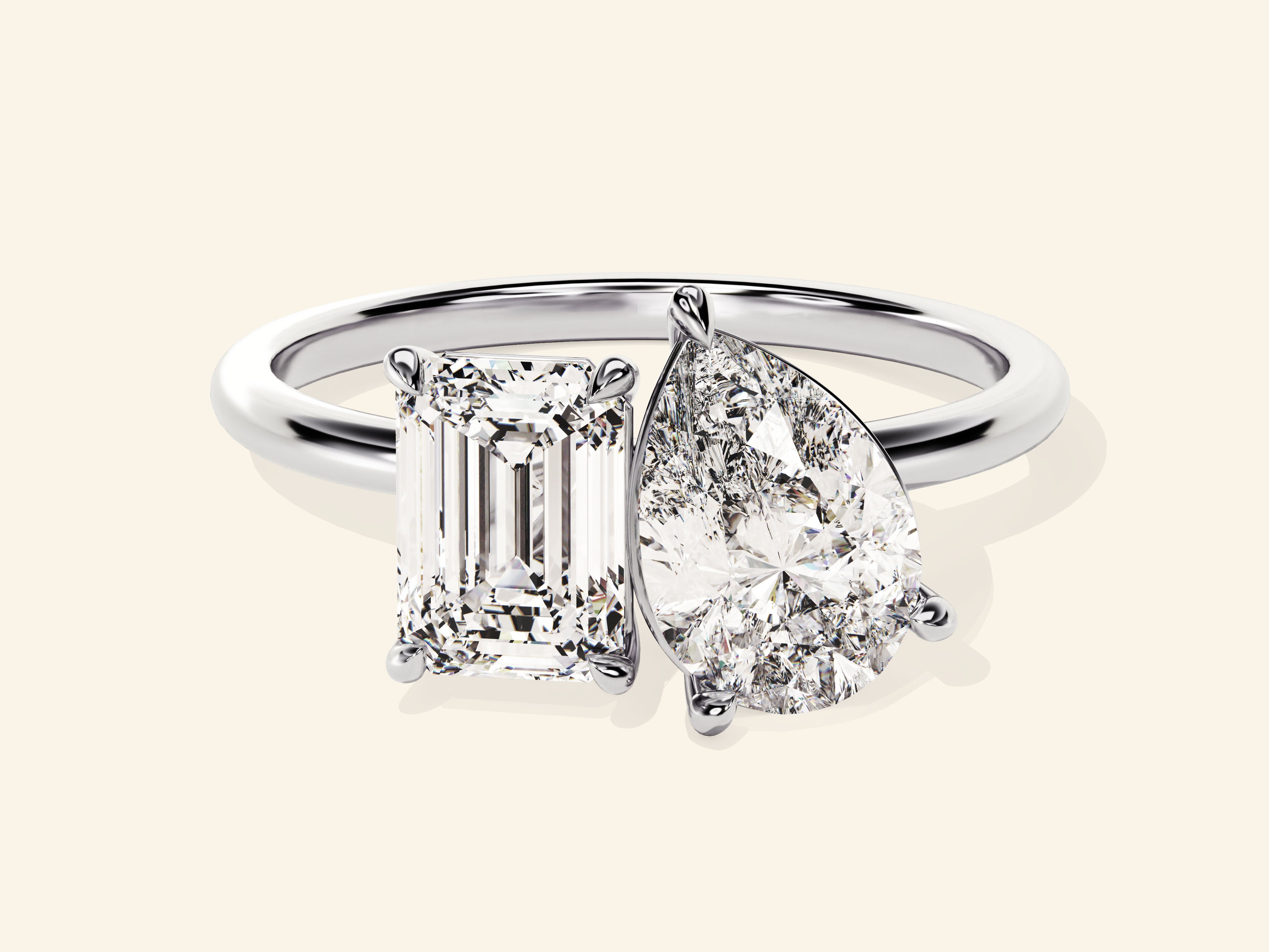 Toi et Moi Engagement Ring
