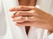 Vintage Cluster Marquise Cut Engagement Ring