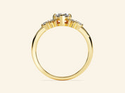 Vintage Cluster Marquise Cut Engagement Ring