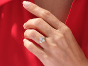 Vintage Cluster Marquise Cut Engagement Ring