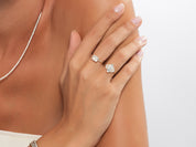 Crown-Accent Engagement Ring