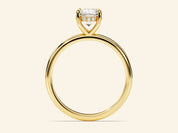 Hidden Halo Round Engagement Ring
