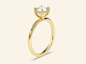 Hidden Halo Round Engagement Ring
