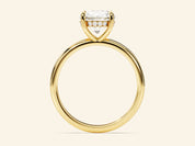 Hidden Halo Round Engagement Ring