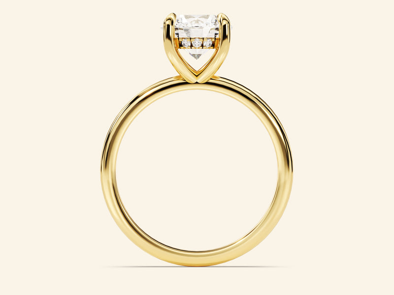 Hidden Halo Round Engagement Ring