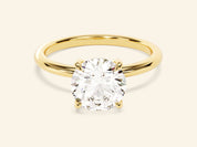 Hidden Halo Round Engagement Ring
