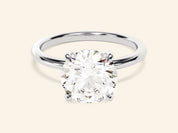 Hidden Halo Round Engagement Ring