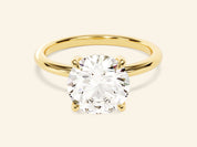 Hidden Halo Round Engagement Ring
