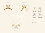 Hidden Halo Round Engagement Ring