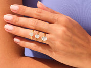 Hidden Halo Oval Engagement Ring
