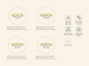 Asscher Cut Engagement Ring with Pave Set Side Stones