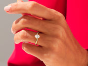Oval Twisted Engagement Ring