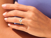 Oval Twisted Engagement Ring