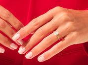 Oval Twisted Engagement Ring