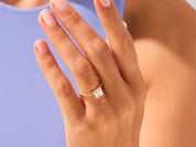 Princess Twisted Engagement Ring