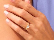 Princess Twisted Engagement Ring