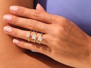 Princess Twisted Engagement Ring