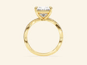 Princess Twisted Engagement Ring