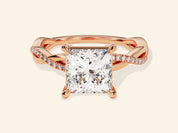 Princess Twisted Engagement Ring