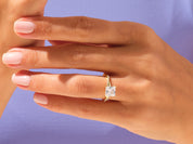 Princess Twisted Engagement Ring