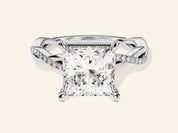Princess Twisted Engagement Ring