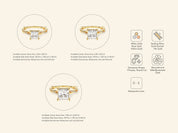 Princess Twisted Engagement Ring