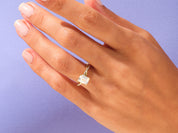 Emerald Twisted Engagement Ring