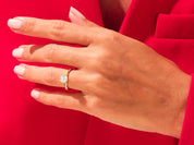 Cushion Twisted Engagement Ring