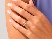 Pear Twisted Engagement Ring