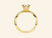 Pear Twisted Engagement Ring
