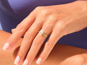 Pear Twisted Engagement Ring
