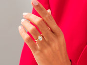 Pear Twisted Engagement Ring