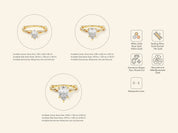 Pear Twisted Engagement Ring
