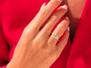 Asscher Twisted Engagement Ring