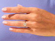 Asscher Twisted Engagement Ring