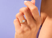 Asscher Twisted Engagement Ring