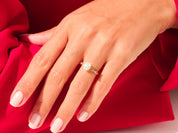 Asscher Twisted Engagement Ring