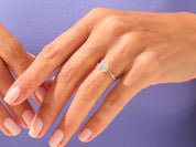 Asscher Twisted Engagement Ring