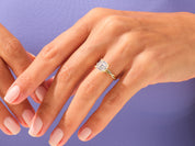 Asscher Twisted Engagement Ring
