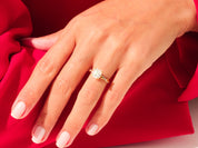 Asscher Twisted Engagement Ring